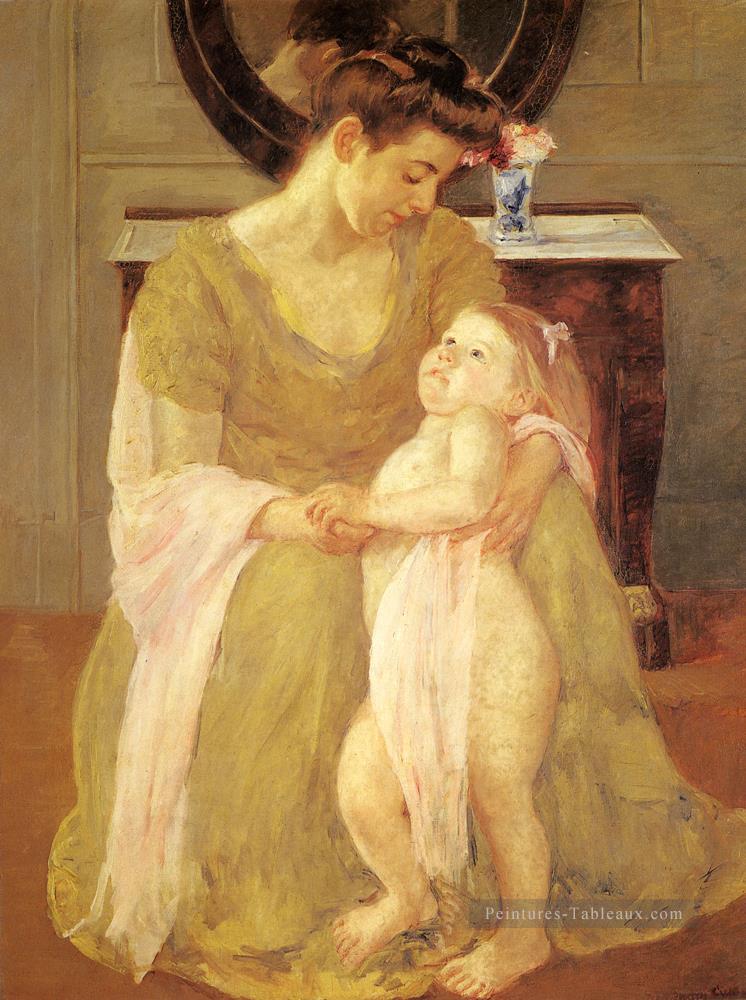 Mère et enfant 1908 mères des enfants Mary Cassatt Peintures à l'huile